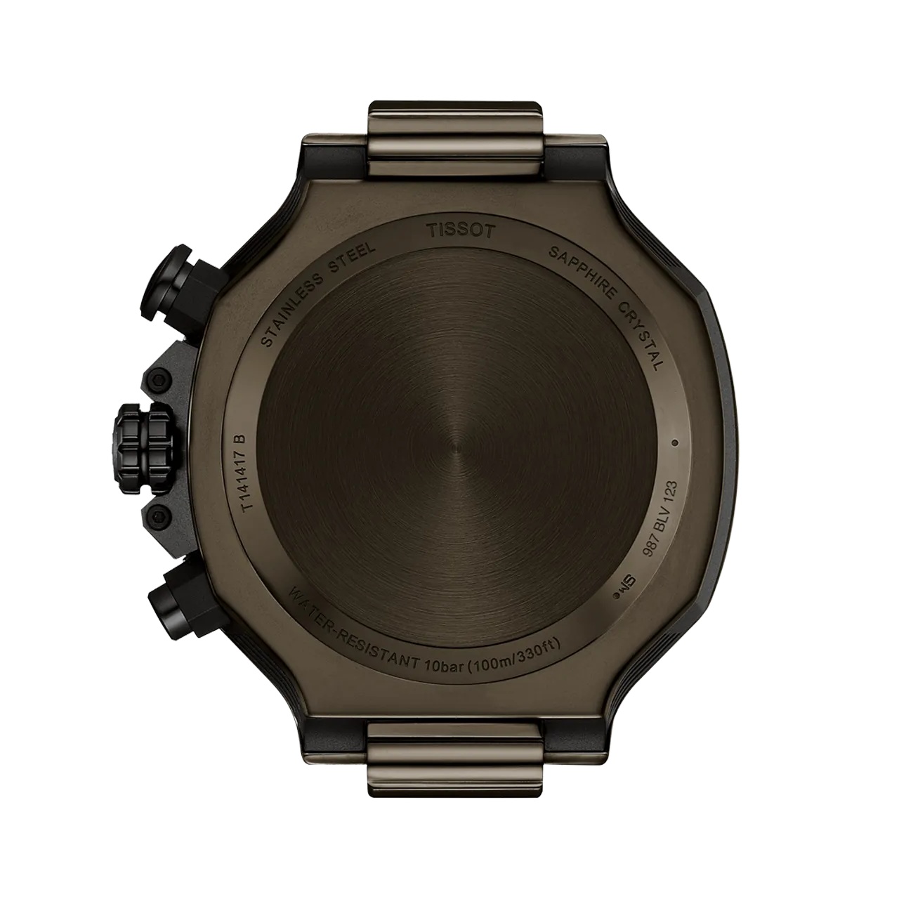 TISSOT T-Race Chronograph Green Dial 45mm Black Stainless Steel Green Rubber Strap T141.417.37.061.02 - 4