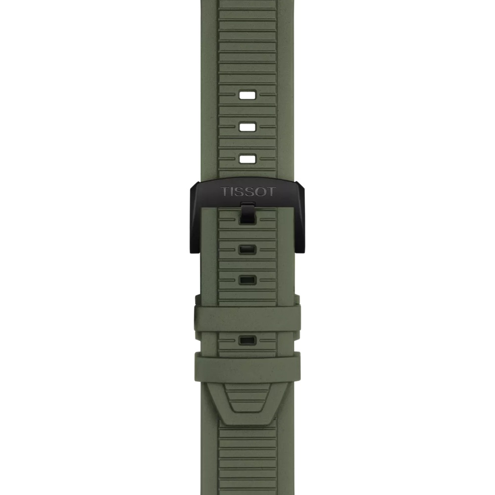 TISSOT T-Race Chronograph Green Dial 45mm Black Stainless Steel Green Rubber Strap T141.417.37.061.02 - 5