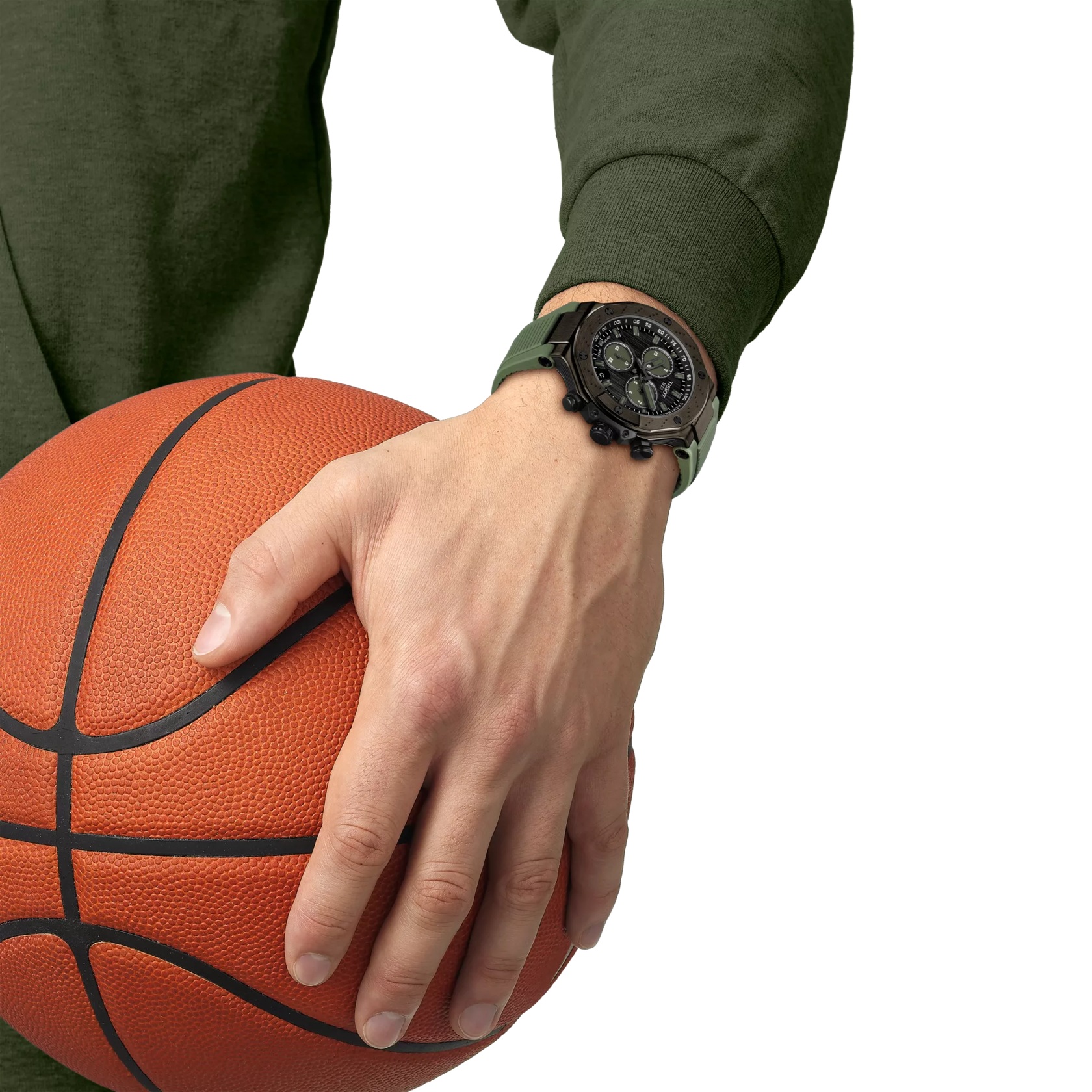 TISSOT T-Race Chronograph Green Dial 45mm Black Stainless Steel Green Rubber Strap T141.417.37.061.02 - 