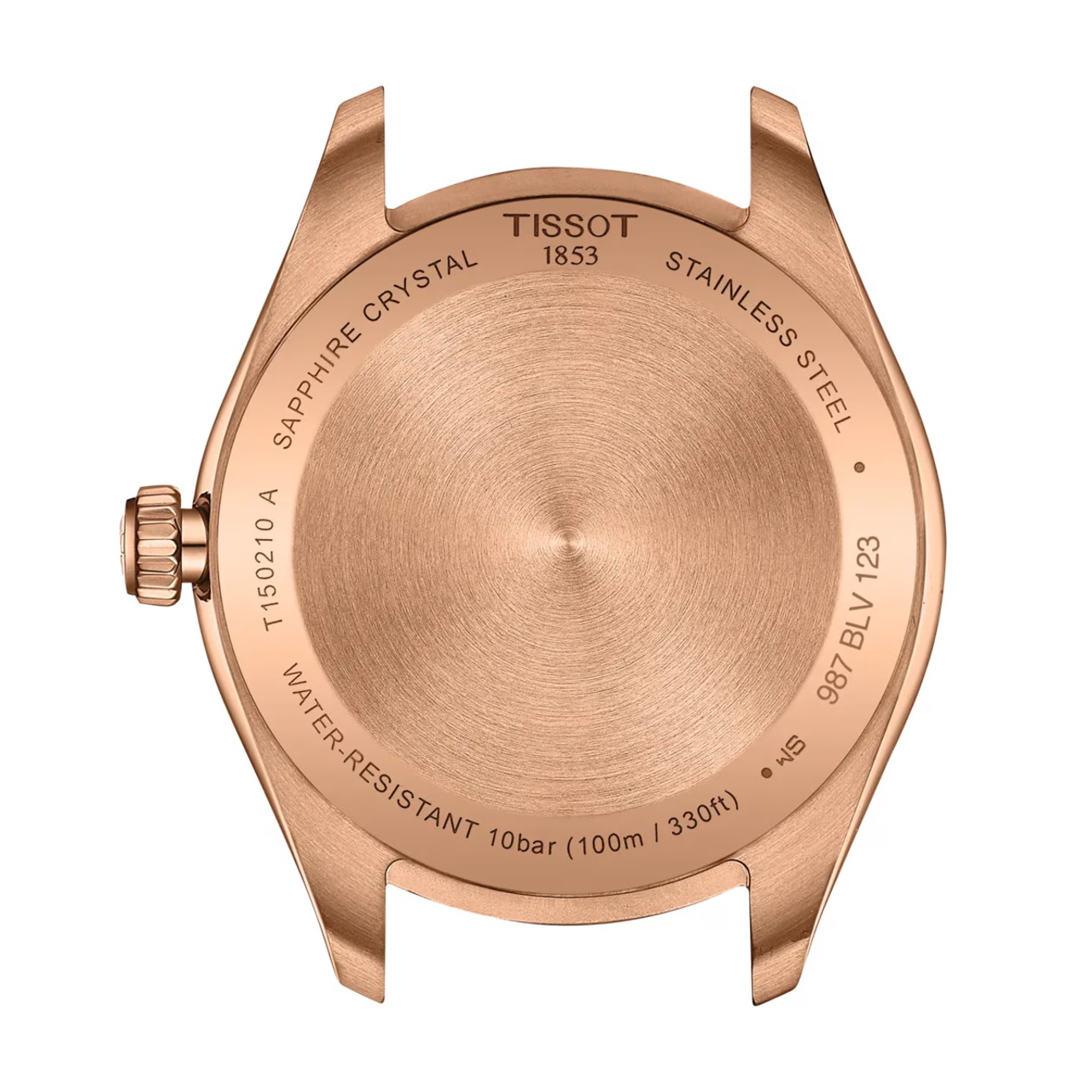 TISSOT PR 100 White Pearl Dial 34mm Rose Gold Stainless Steel Bracelet T150.210.33.111.00 - 4
