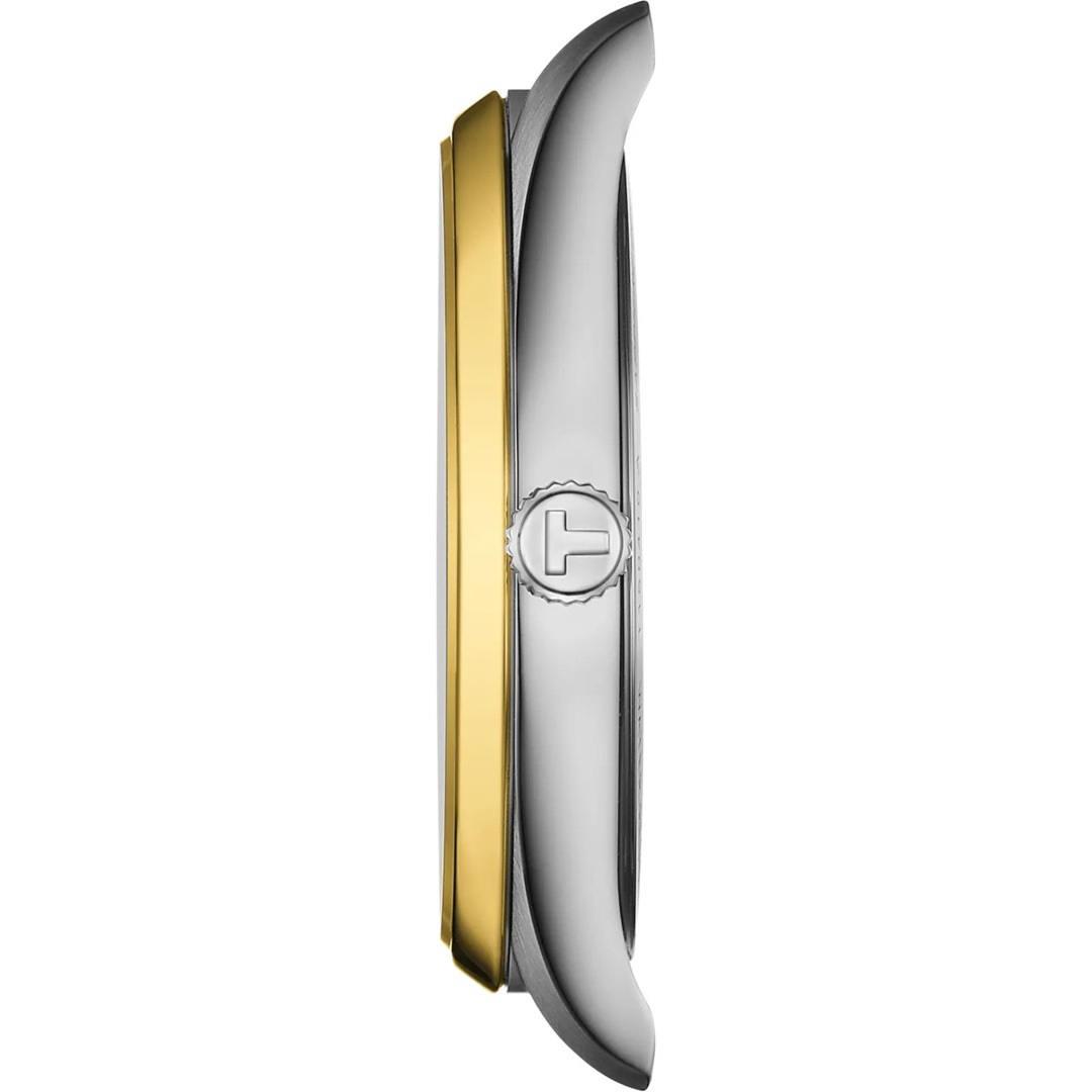 TISSOT PR 100 White Dial 40mm Two Tone Gold Stainless Steel Bracelet T150.410.22.011.00 - 3