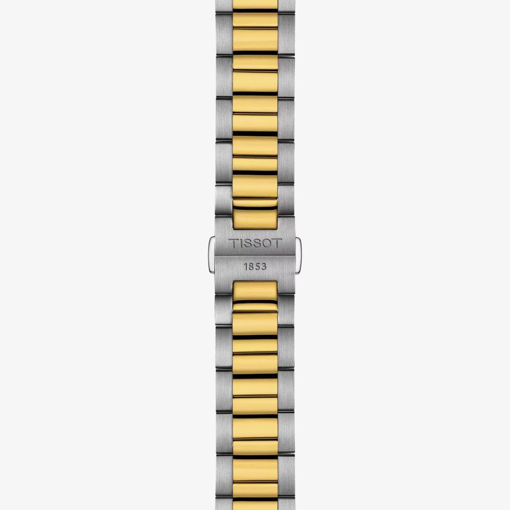 TISSOT PR 100 White Dial 40mm Two Tone Gold Stainless Steel Bracelet T150.410.22.011.00 - 5
