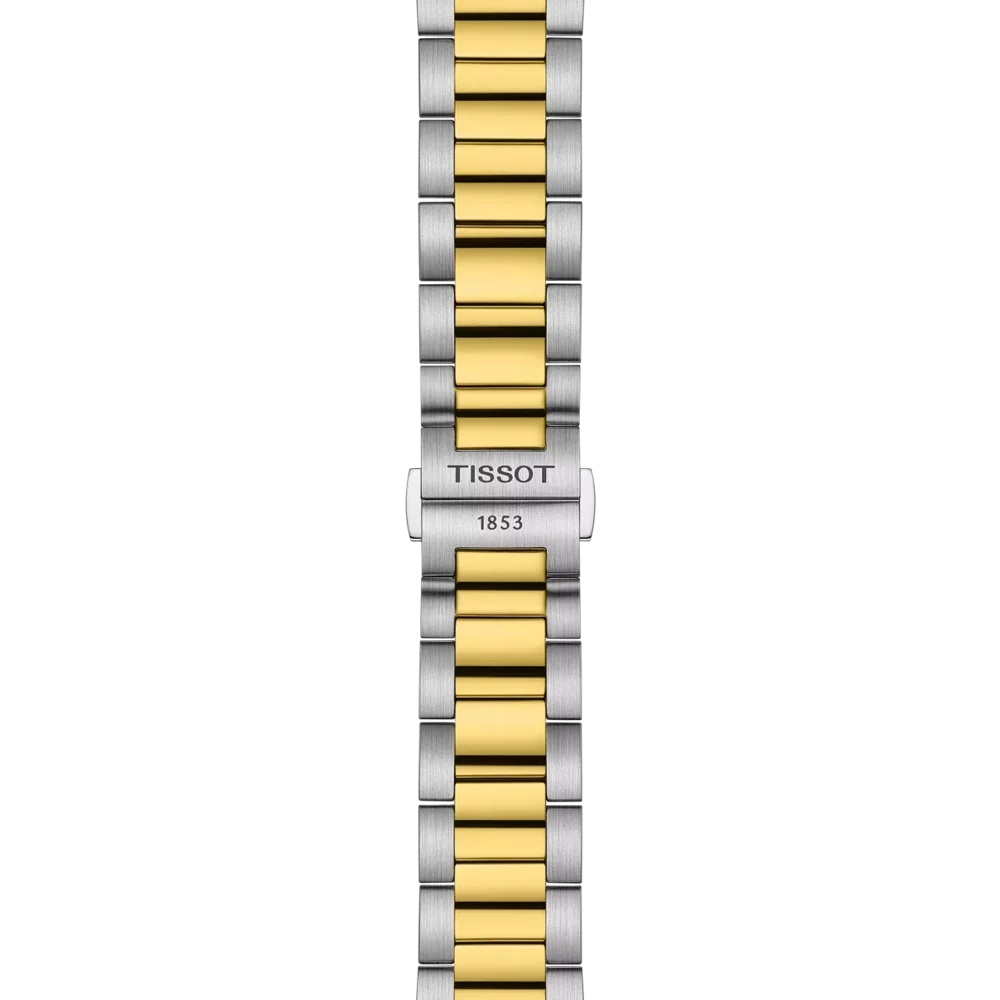 TISSOT PR 100 Chronograph Blue Dial 40mm Two Tone Gold Stainless Steel Bracelet T150.417.22.041.00 - 5