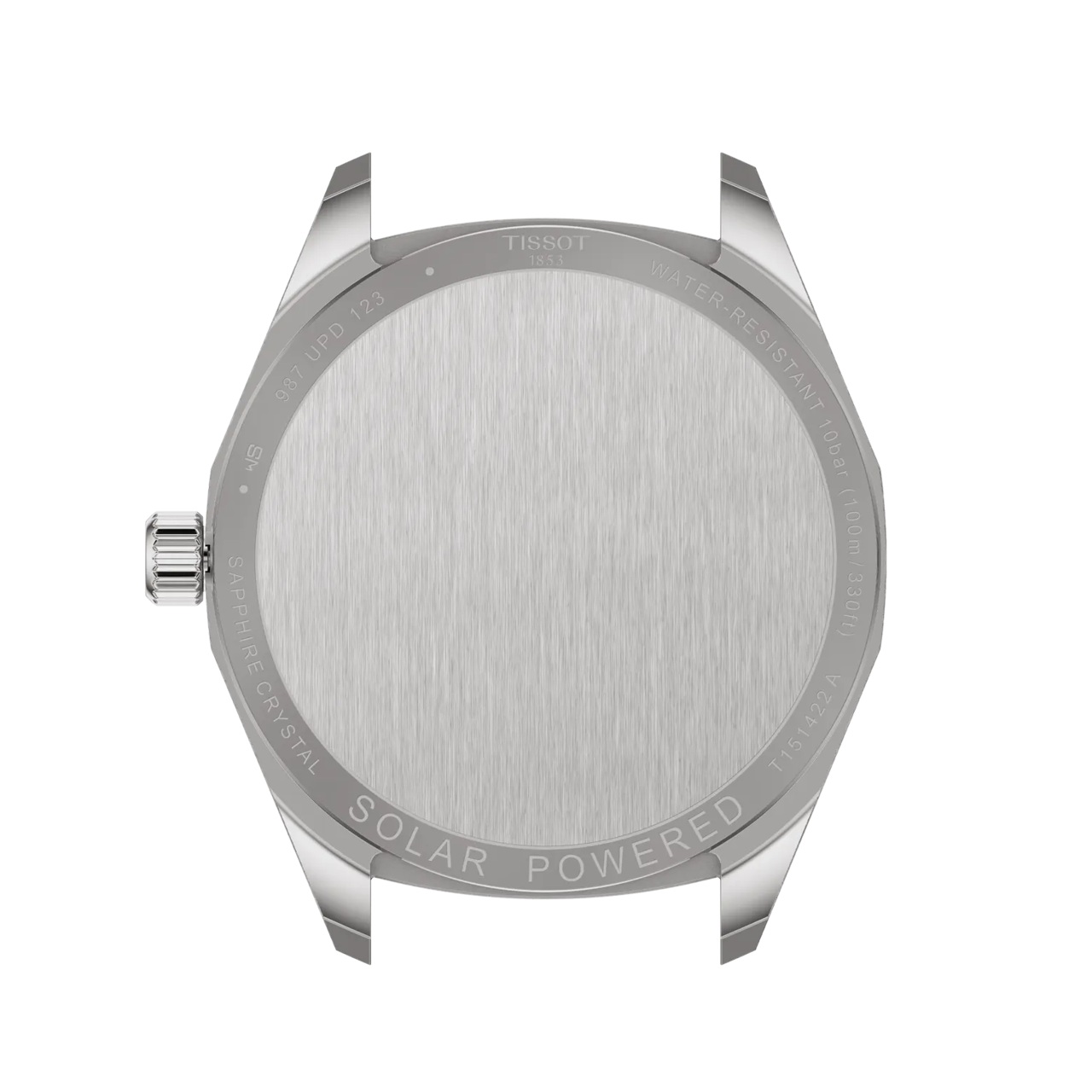 TISSOT PRC 100 Solar Quartz Black Dial 39mm Silver Stainless Steel Black Leather Strap T151.422.16.051.00 - 3