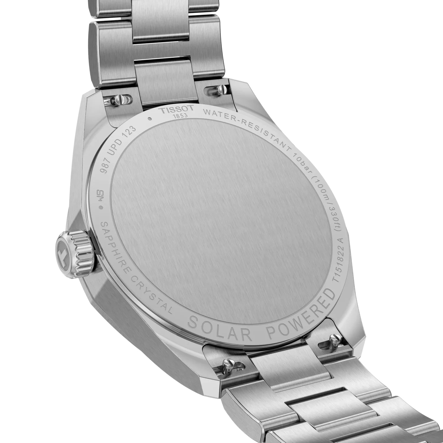 TISSOT PRC 100 Solar Quartz Green Dial 34mm Silver Stainless Steel Bracelet T151.822.11.091.00 - 6