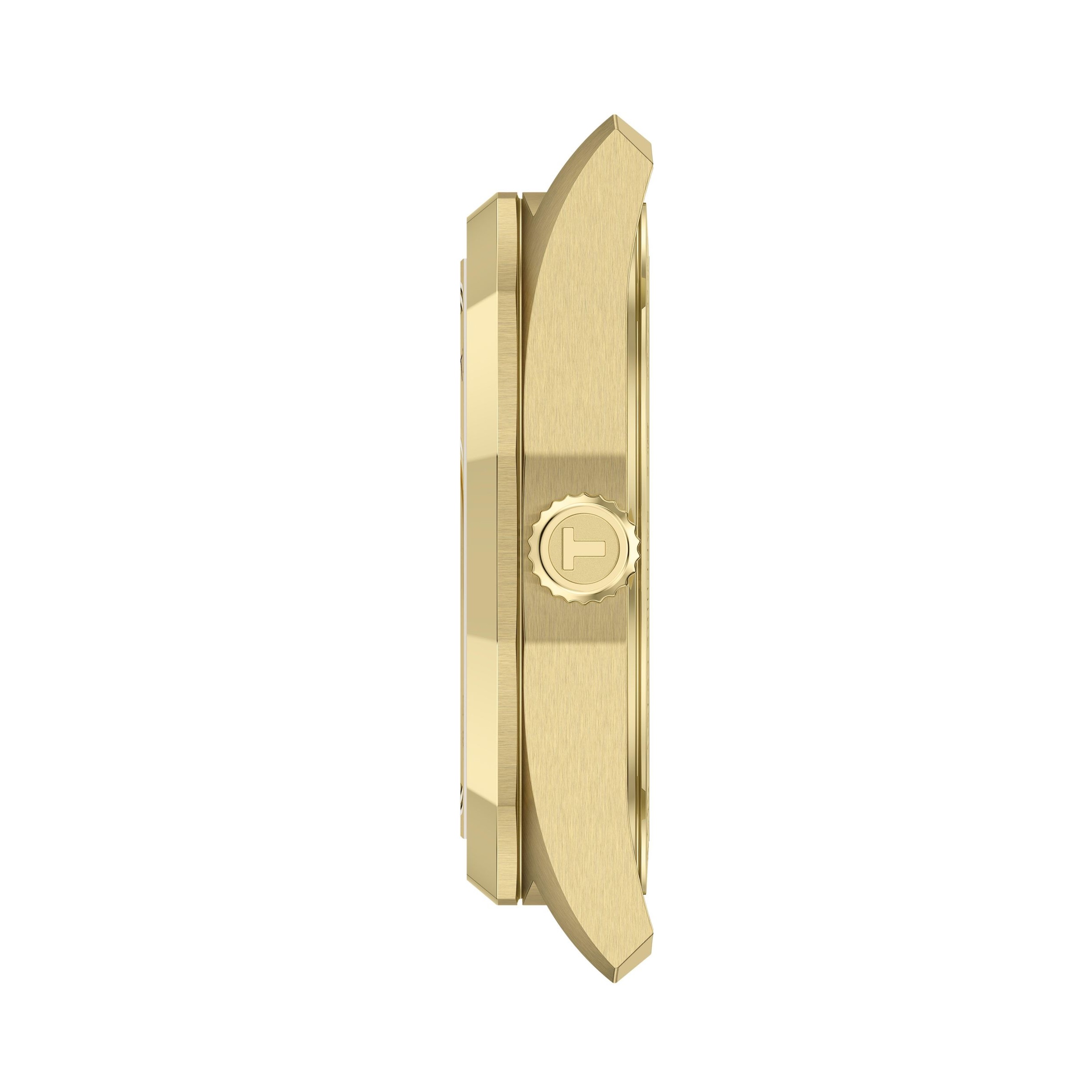 TISSOT PRC 100 Solar Quartz Gold Dial 34mm Gold Stainless Steel Bracelet T151.822.33.021.00 - 3