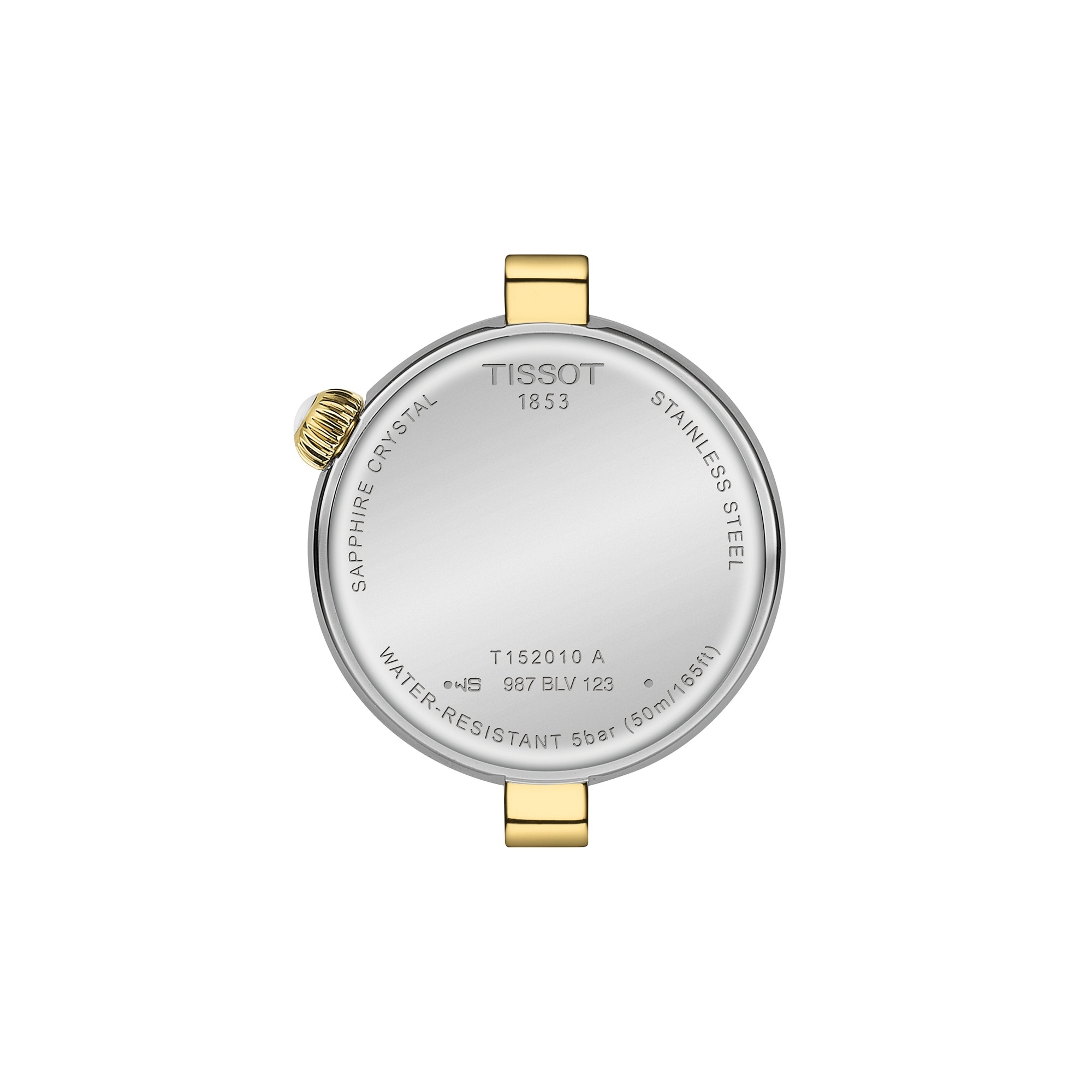 TISSOT Desir White Pearl Dial with Diamonds 28mm Two Tone Gold Stainless Steel Bracelet T152.010.22.116.00 - 4