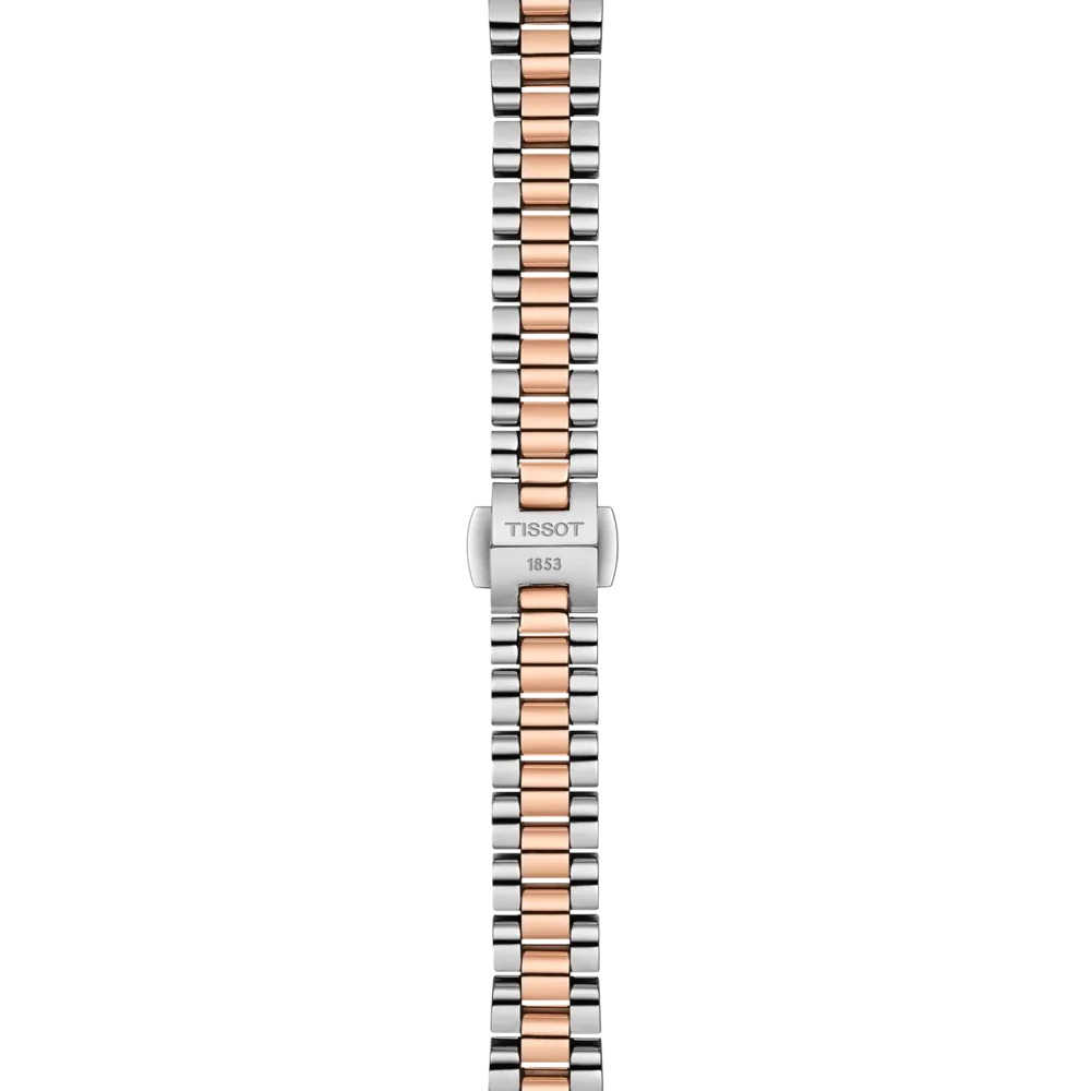 TISSOT Desir Automatic White Pearl Dial 28mm Two Tone Rose Gold Stainless Steel Bracelet T152.207.22.111.00 - 7