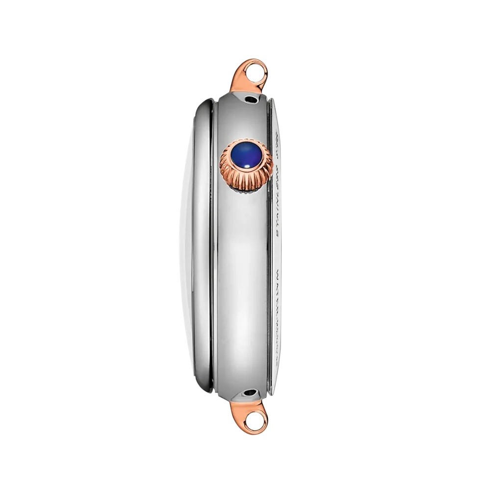 TISSOT Desir Moonphase White Pearl Dial with Diamonds 29.6mm Two Tone Rose Gold Stainless Steel Bracelet T152.223.22.036.00 - 3
