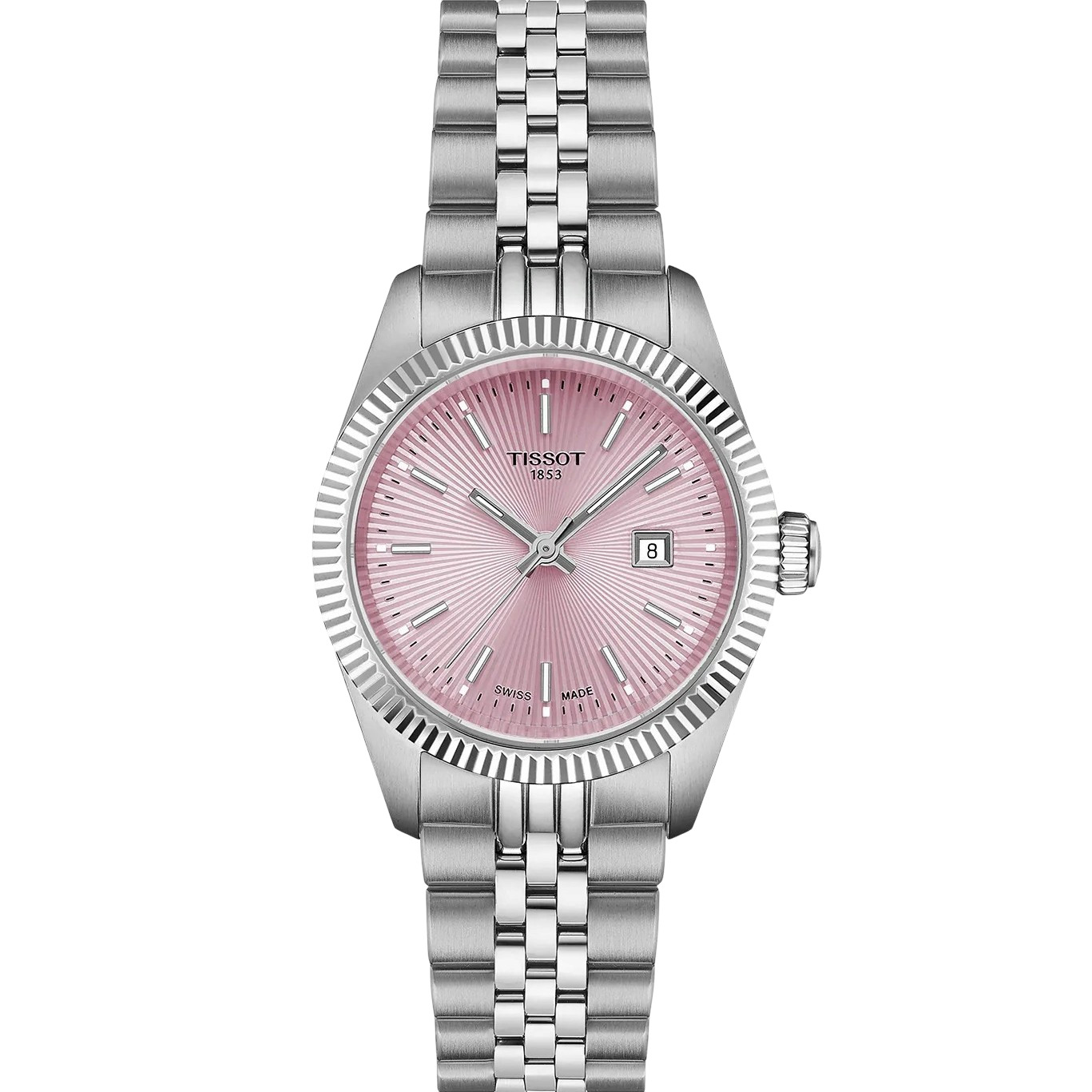 TISSOT Ballade Pink Dial 30mm Silver Stainless Steel Bracelet T156.010.11.331.00 - 