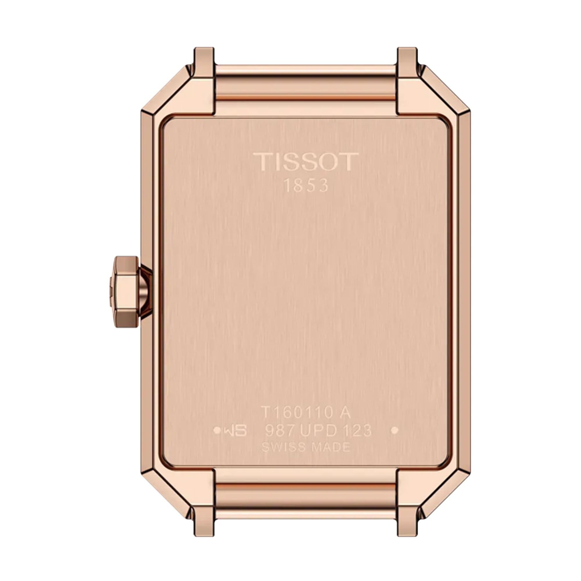 TISSOT SRV Lady's White Pearl Dial 30mm Rose Gold Stainless Steel Black Leather Strap T160.110.36.113.00 - 4