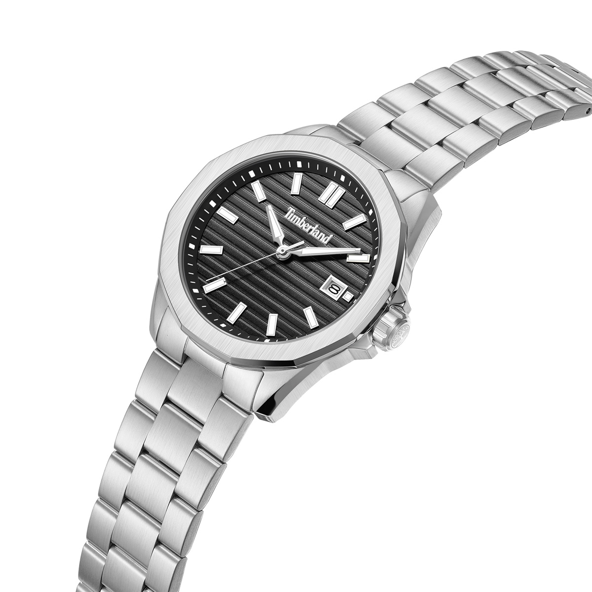 TIMBERLAND Bretton Woods Black Dial 43mm Silver Stainless Steel Bracelet TDWGH0113002 - 3