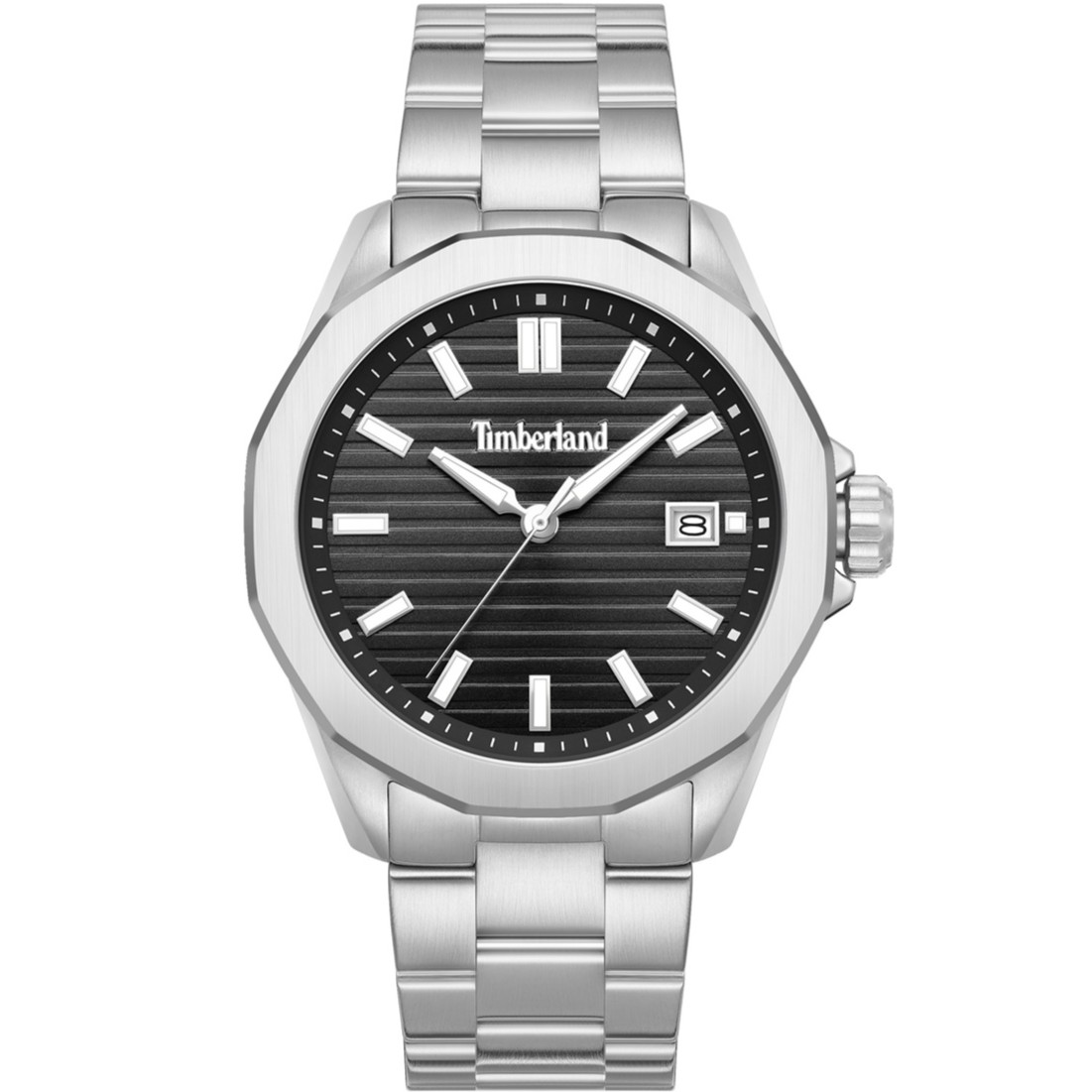 TIMBERLAND Bretton Woods Black Dial 43mm Silver Stainless Steel Bracelet TDWGH0113002 - 