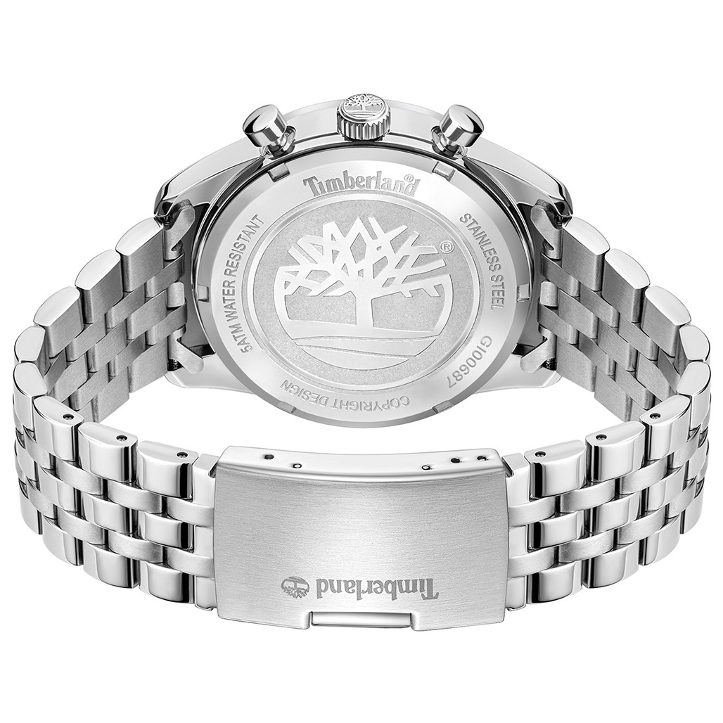 TIMBERLAND Sheepscot Chronograph Green Dial 43mm Silver Stainless Steel Bracelet TDWGI0068703 - 4
