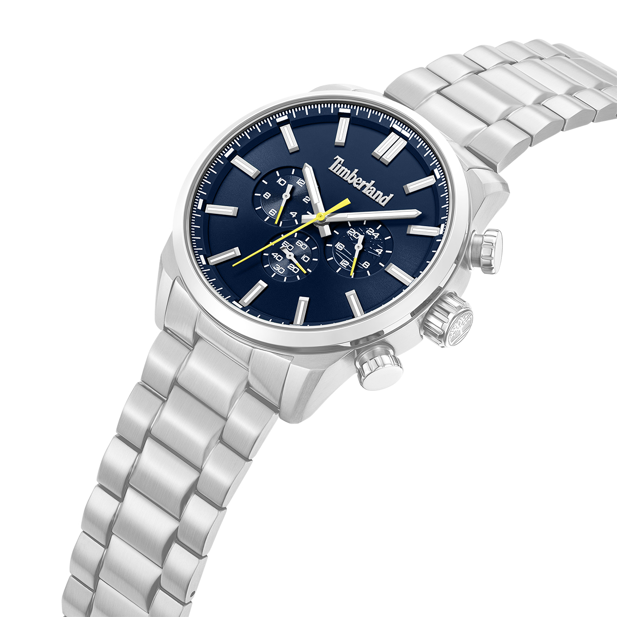TIMBERLAND Henniker II Chronograph Blue Dial 46mm Silver Stainless Steel Bracelet TDWGK0095301 - 3