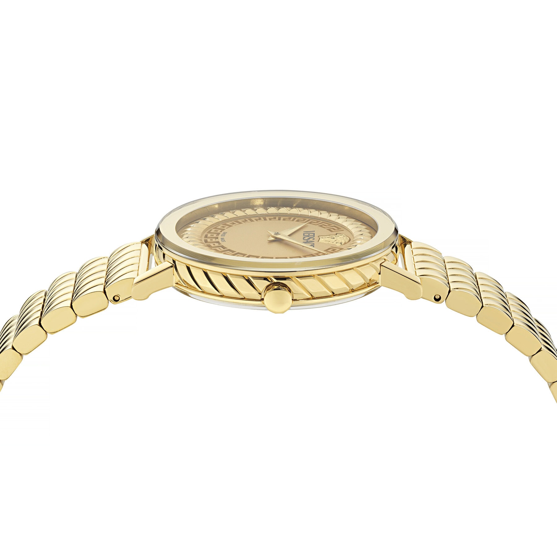 VERSACE Delphinus Gold Dial 35mm Gold Stainless Steel Bracelet VE0O00525 - 3