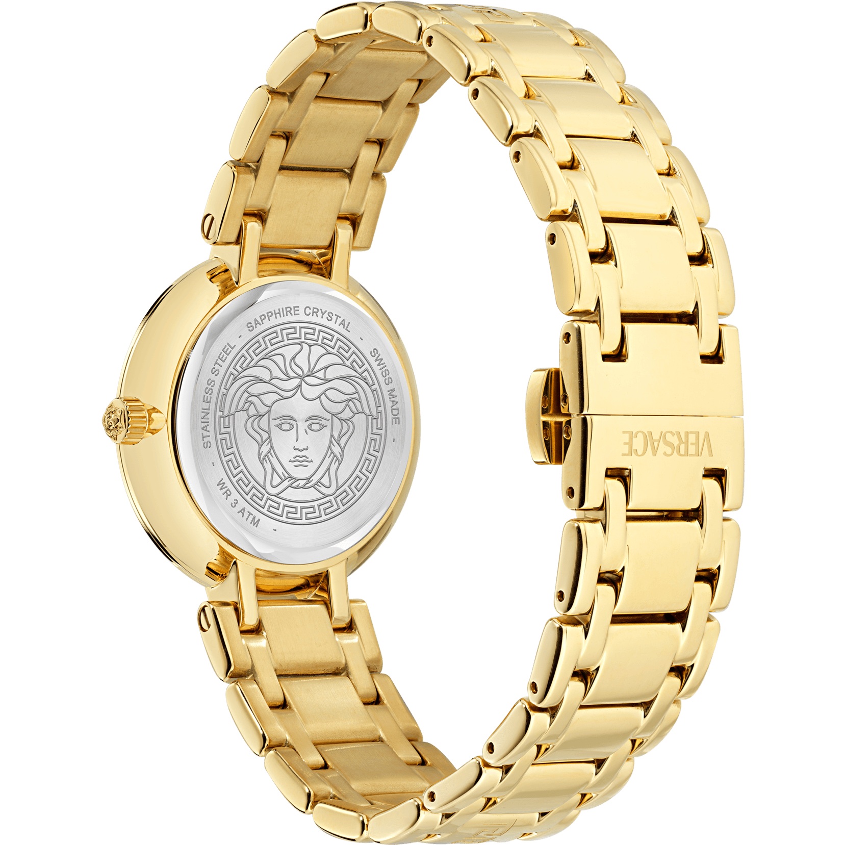 VERSACE Antlia Lady Black Dial 34mm Gold Stainless Steel Bracelet VE0P00625 - 3