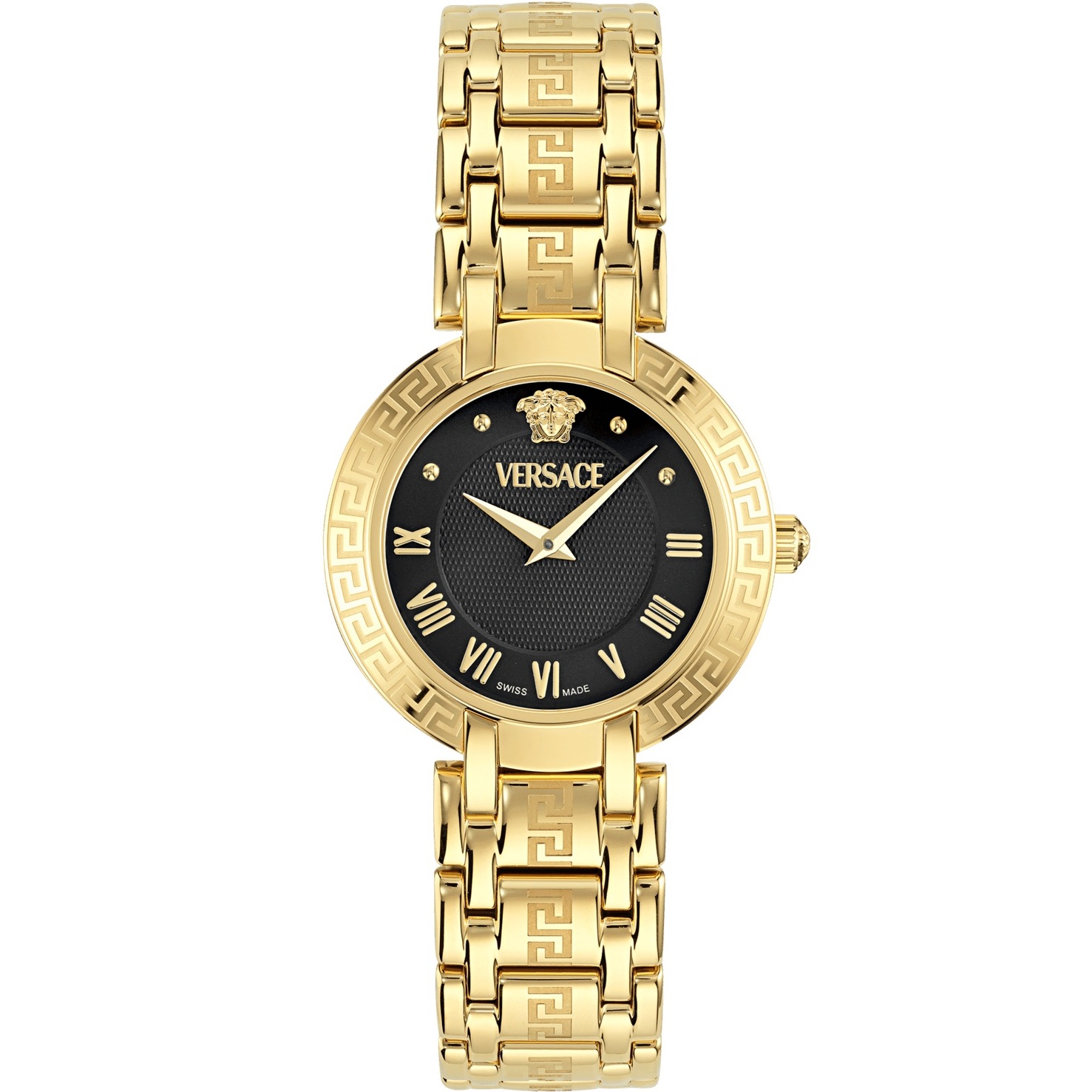 VERSACE Antlia Lady Black Dial 34mm Gold Stainless Steel Bracelet VE0P00625 - 