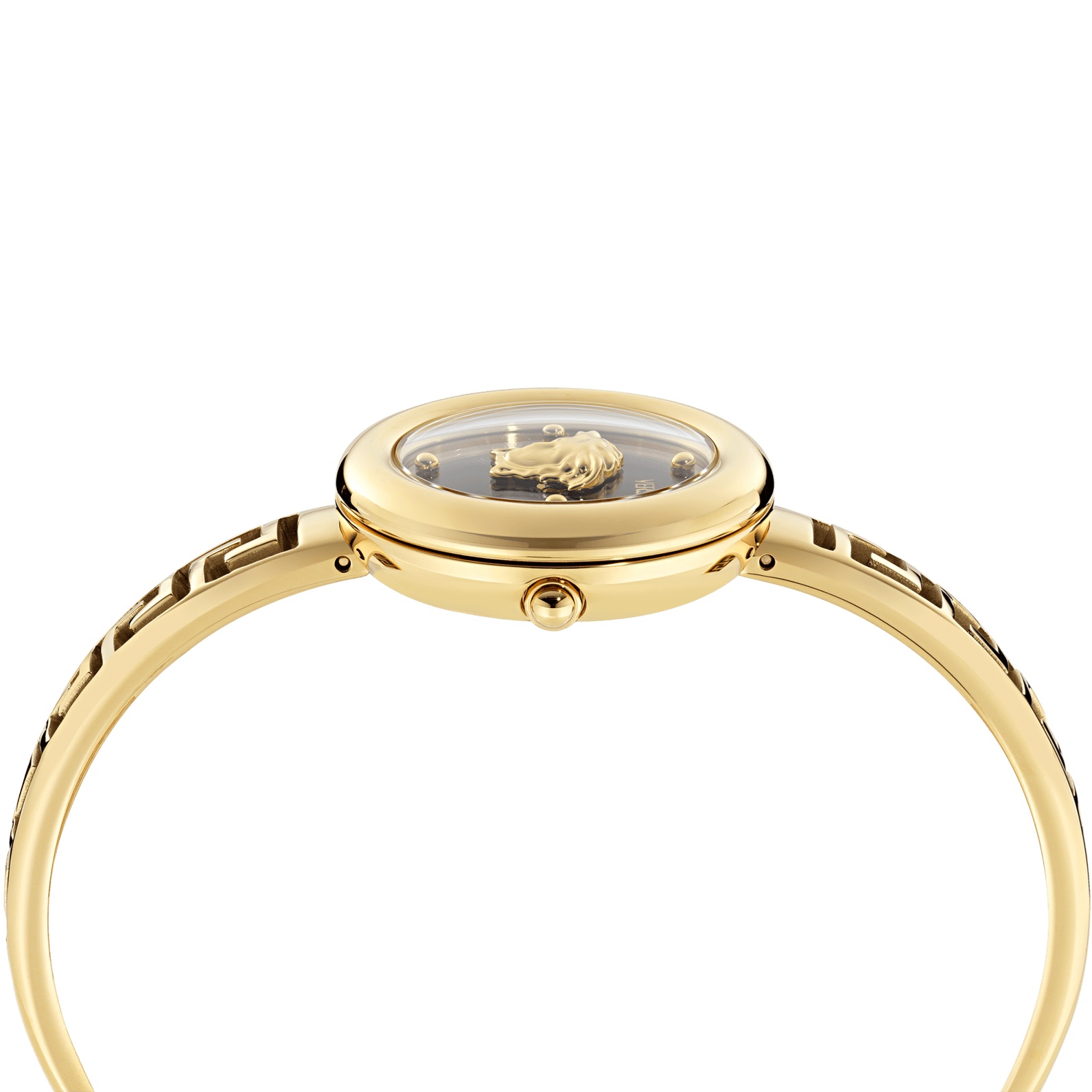 VERSACE Medusa Eclipse Black Dial 28mm Gold Stainless Steel Bracelet VE5F00326 - 3