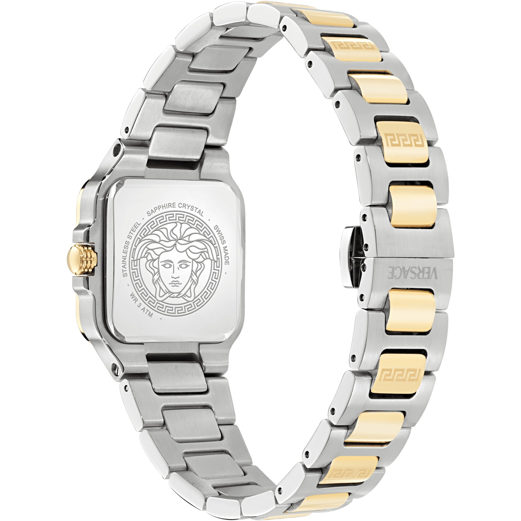VERSACE Greca Edge Silver Dial 30.00 x 30.00mm Two Tone Gold Stainless Steel Bracelet VE5G00226 - 4