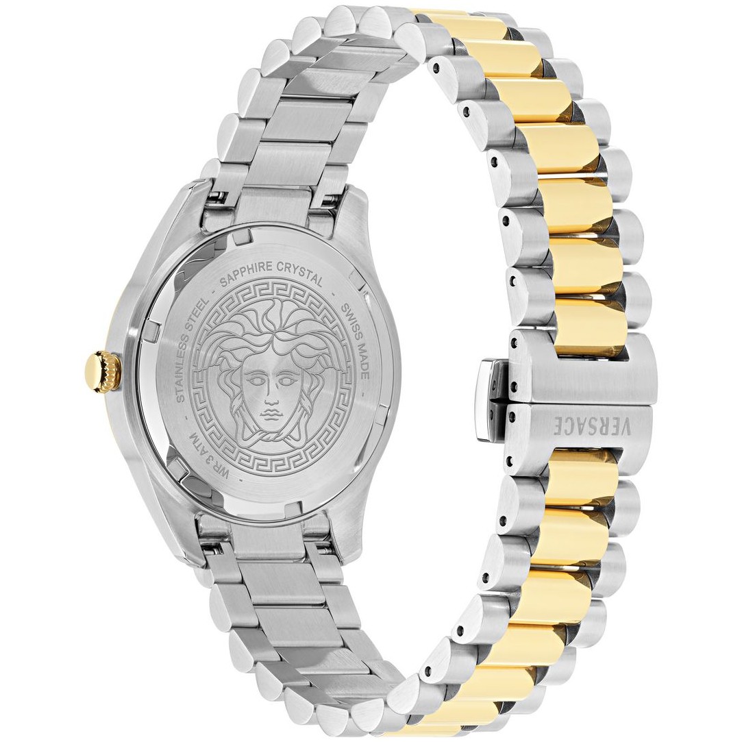 VERSACE Apodis Silver Dial 34mm Two Tone Gold Stainless Steel Bracelet VEYZ00326 - 3