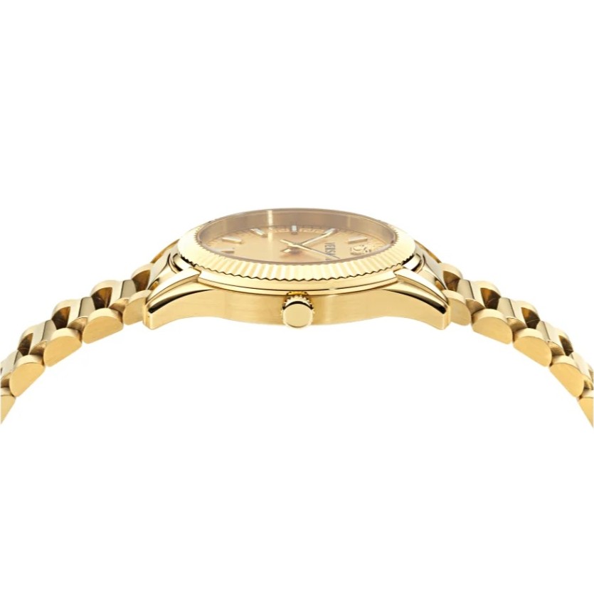 VERSACE Apodis Gold Dial 34mm Gold Stainless Steel Bracelet VEYZ00526 - 