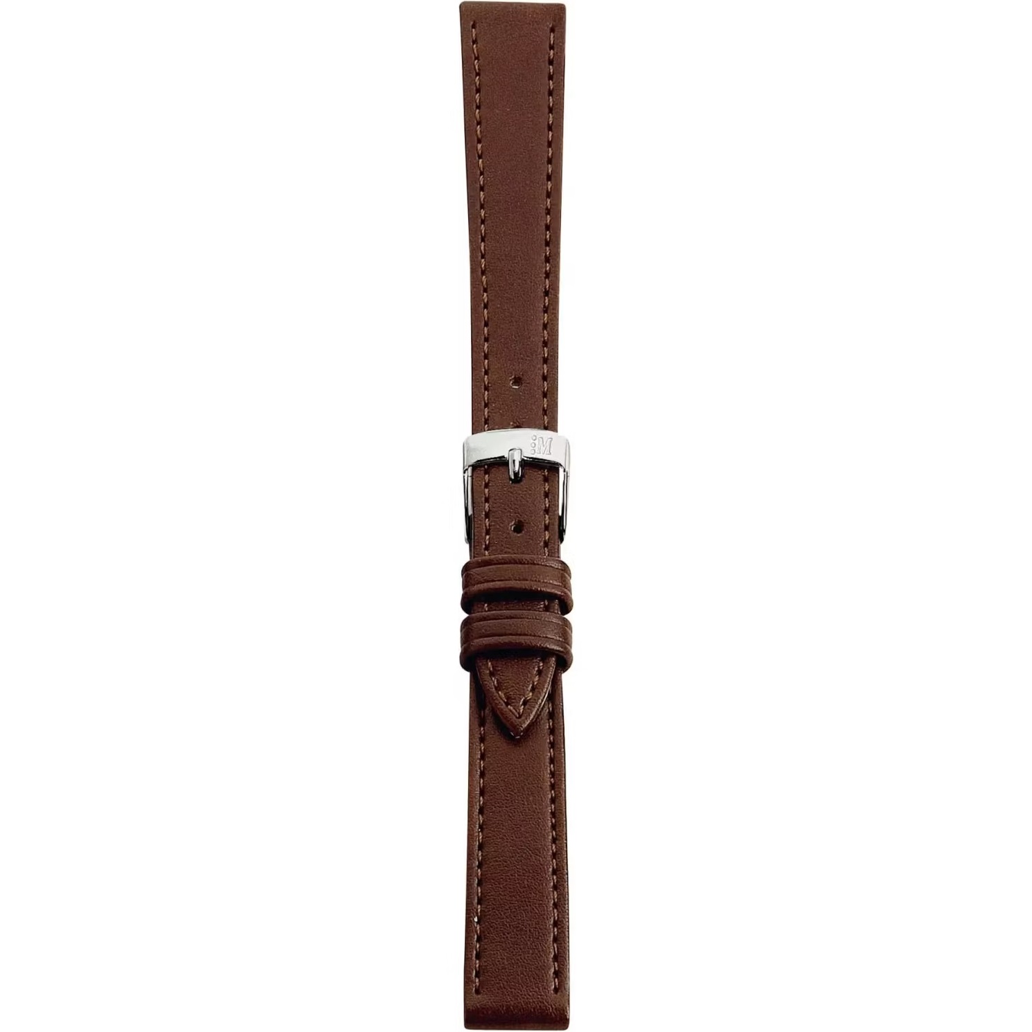 MORELLATO Point Vegan Material Watch Strap 12-10mm Brown Synthetic Silver Hardware A01D0112419034CR12 - 3