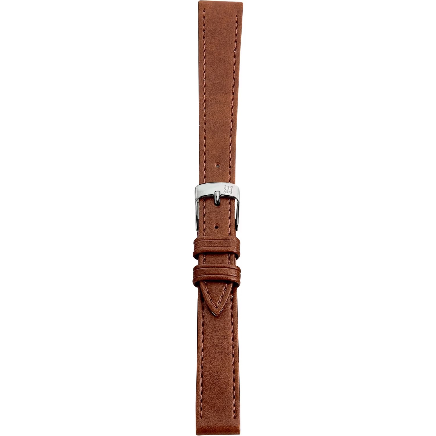MORELLATO Point Vegan Material Watch Strap 16-14mm Light Brown Synthetic Silver Hardware A01U0112419041CR16 - 3