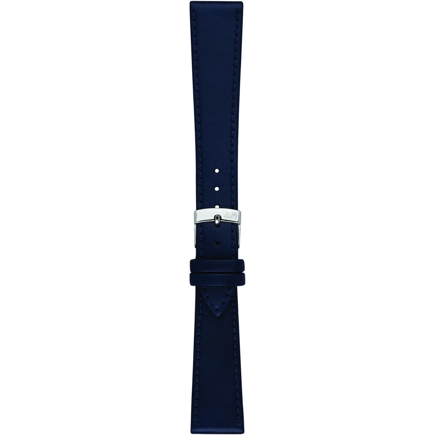 MORELLATO Point Vegan Material Watch Strap 16-14mm Blue Synthetic Silver Hardware A01U0112419062CR16 - 3