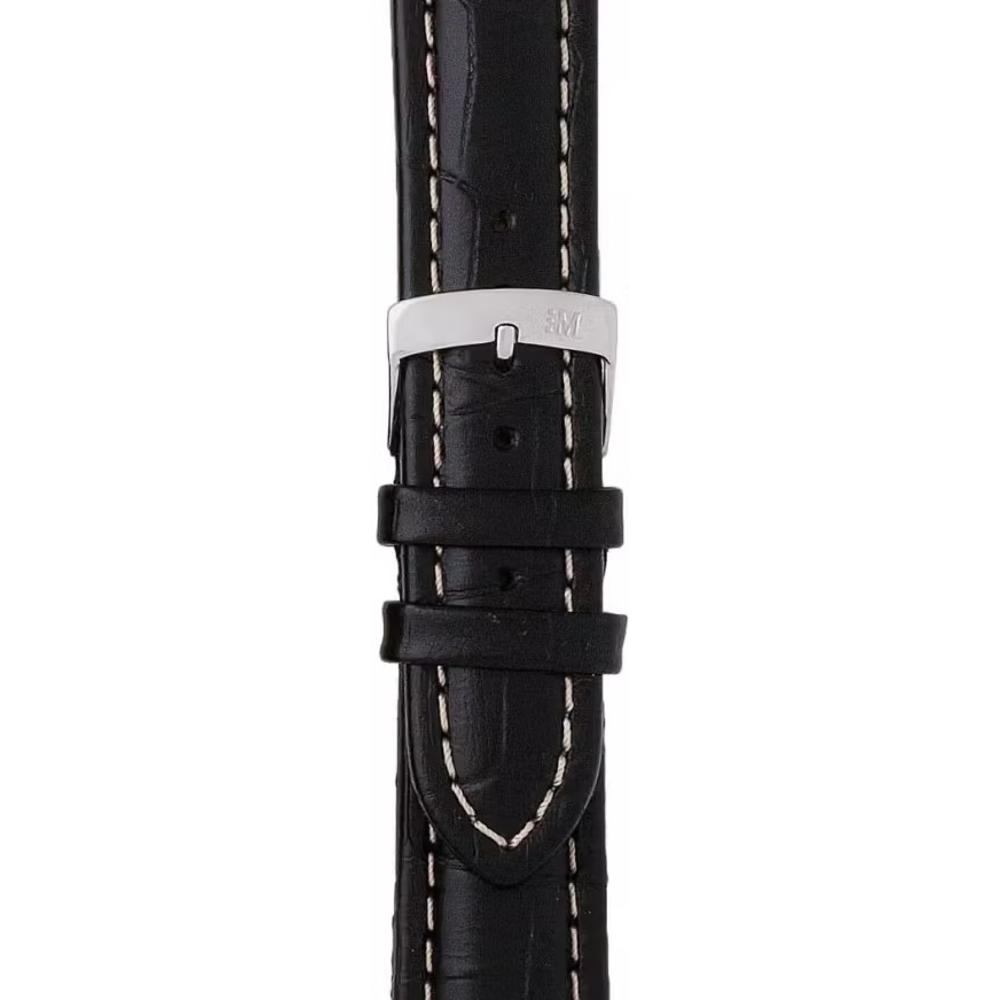 MORELLATO Plus Watch Strap 18-16mm Black Leather A01U3252480019CR18 - 