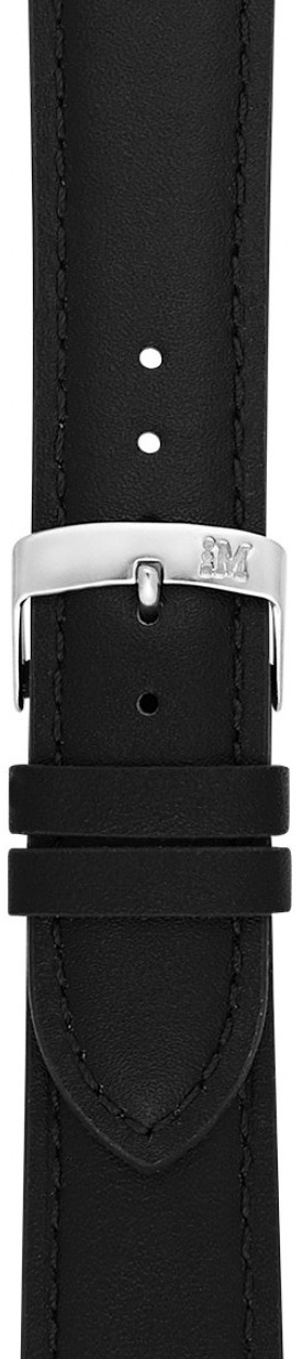 MORELLATO Grafic Watch Strap 14-12mm Black Leather Silver Hardware A01X0969087019CR14 - 2