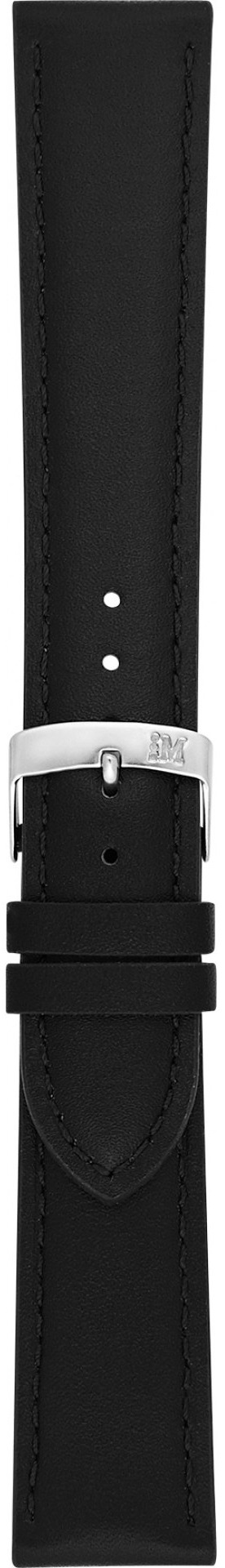 MORELLATO Grafic Watch Strap 14-12mm Black Leather Silver Hardware A01X0969087019CR14 - 3