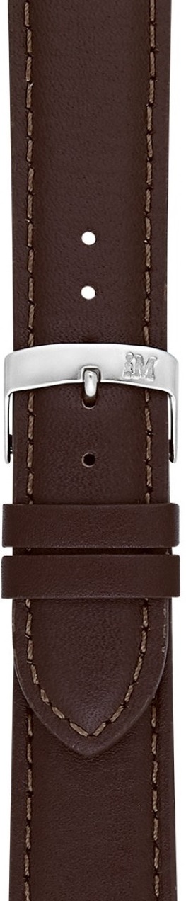 MORELLATO Grafic Watch Strap 14-12mm Brown Leather Silver Hardware A01X0969087034CR14 - 