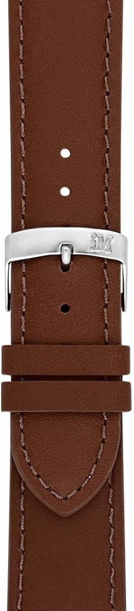MORELLATO Grafic Watch Strap 14-12mm Light Brown Leather Silver Hardware A01X0969087037CR14 - 