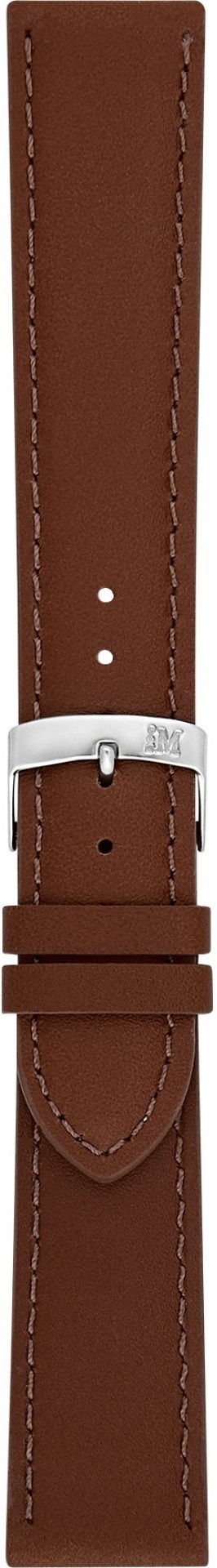 MORELLATO Grafic Watch Strap 14-12mm Light Brown Leather Silver Hardware A01X0969087037CR14 - 3