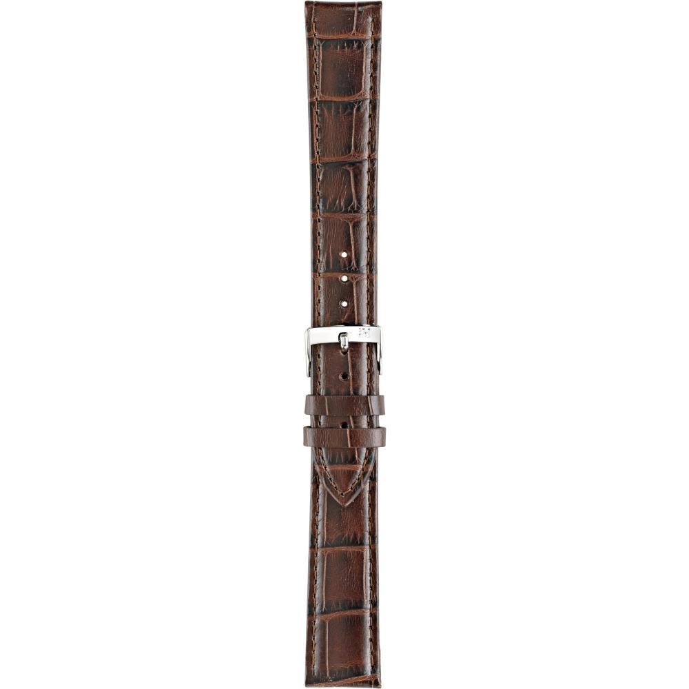 MORELLATO Bolle Watch Strap 16-14mm Brown Leather Silver Hardware A01X2269480032CR16 - 3