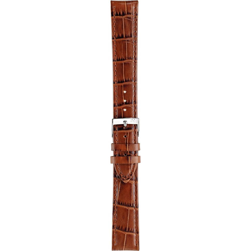MORELLATO Bolle Watch Strap 16-14mm Light Brown Leather Silver Hardware A01X2269480041CR16 - 3