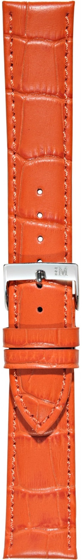 MORELLATO Bolle Watch Strap 24-22mm Orange Leather Silver Hardware A01X2269480085CR24 - 3