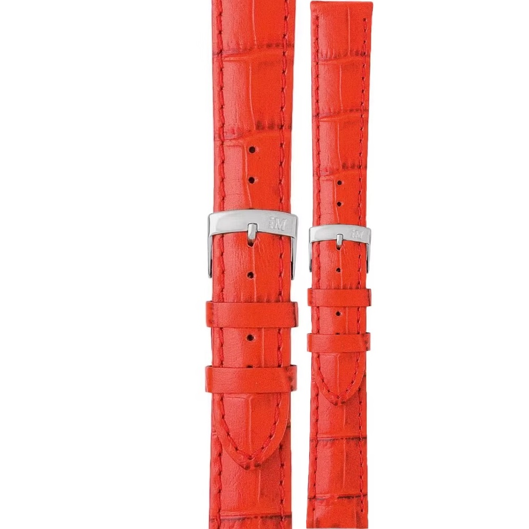 MORELLATO Samba Watch Strap 20-18mm Red Leather Silver Hardware A01X2704656083CR20 - 