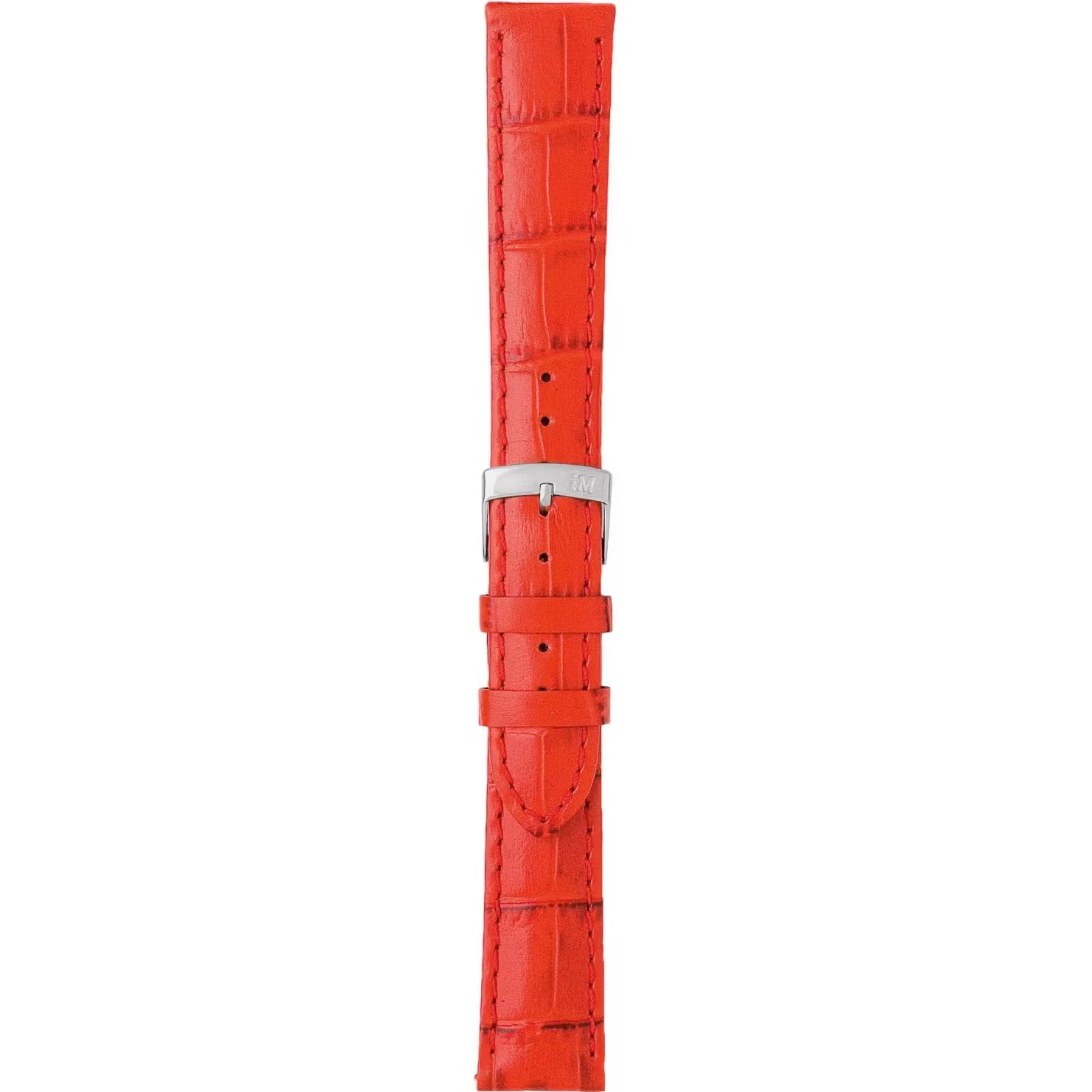 MORELLATO Samba Watch Strap 20-18mm Red Leather Silver Hardware A01X2704656083CR20 - 3