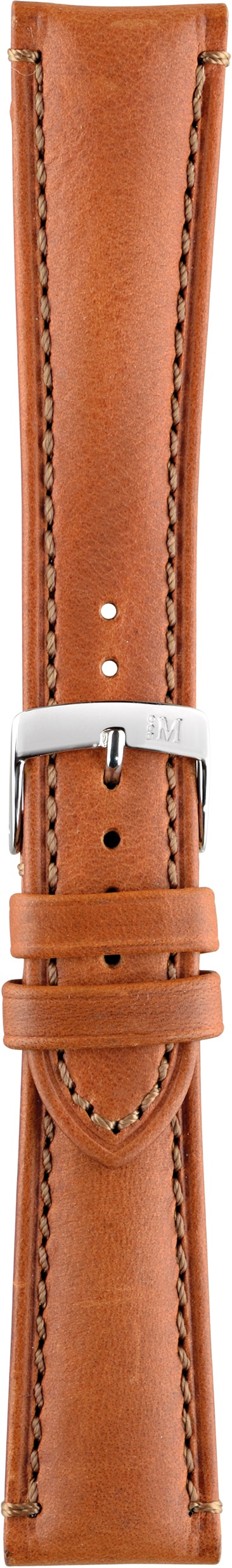 MORELLATO Derain Hand Made Watch Strap 22-18mm Brown Leather Silver Hardware A01X4434B09041CR22 - 3