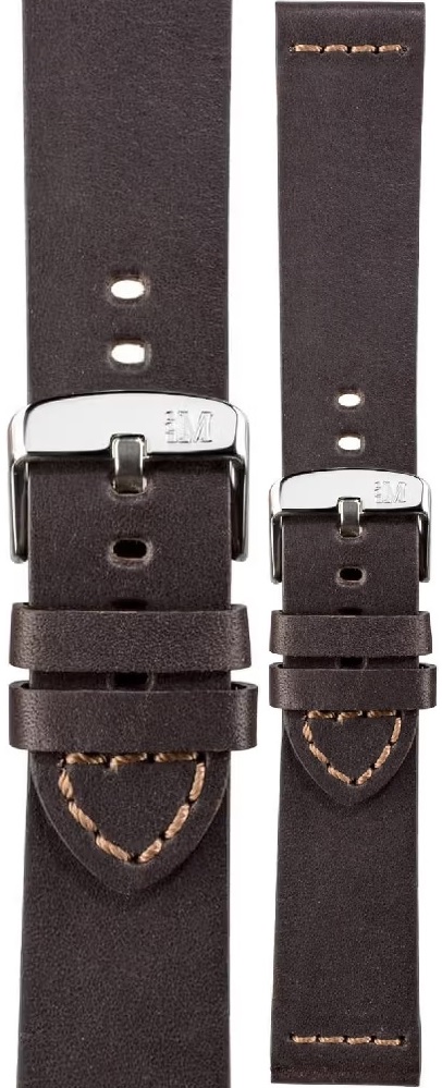 MORELLATO Bramante Hand Made Watch Strap 24-22mm Brown Leather A01X4683B90030CR24 - 
