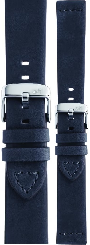 MORELLATO Bramante Hand Made Watch Strap 24-22mm Blue Leather A01X4683B90062CR24 - 1