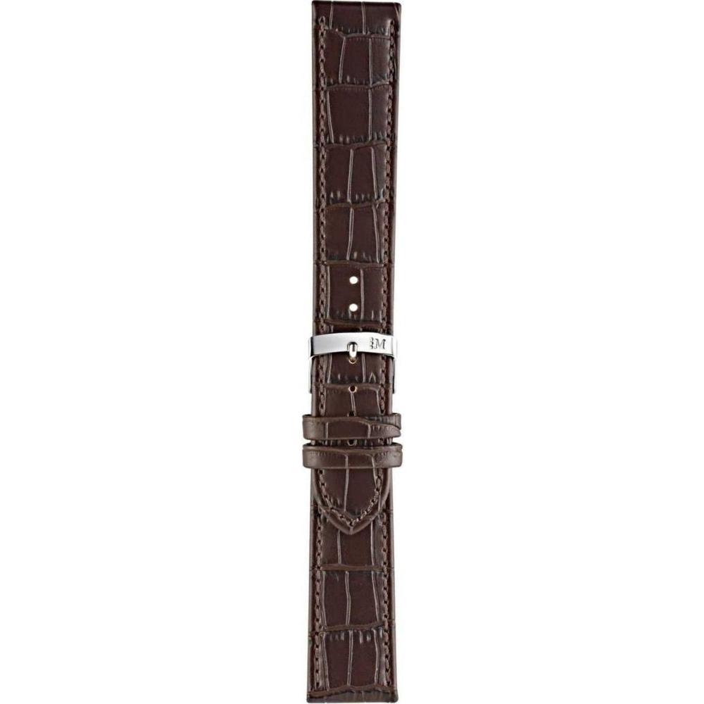 MORELLATO Juke Watch Strap 18-16mm Brown Leather Silver Hardware A01X4934A95032CR18 - 3