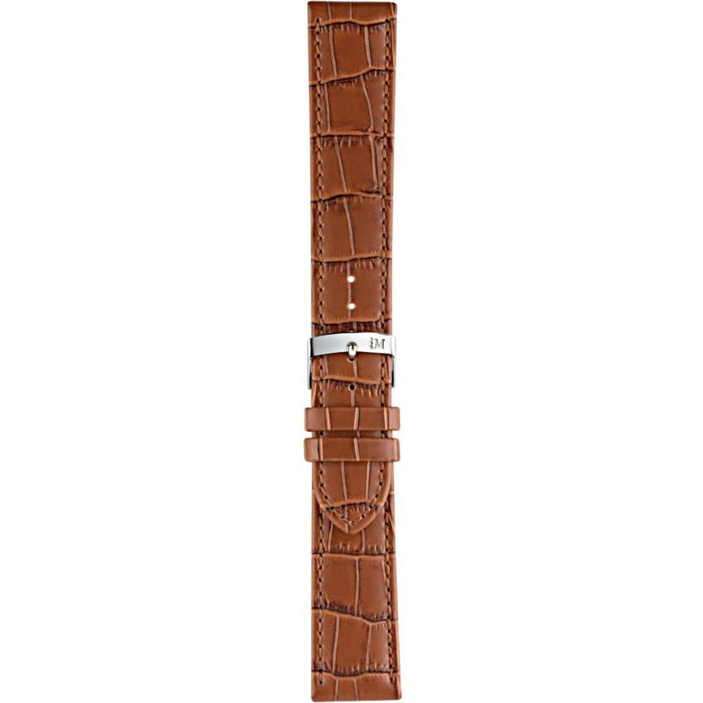 MORELLATO Juke Watch Strap 18-16mm Light Brown Leather Silver Hardware A01X4934A95041CR18 - 3