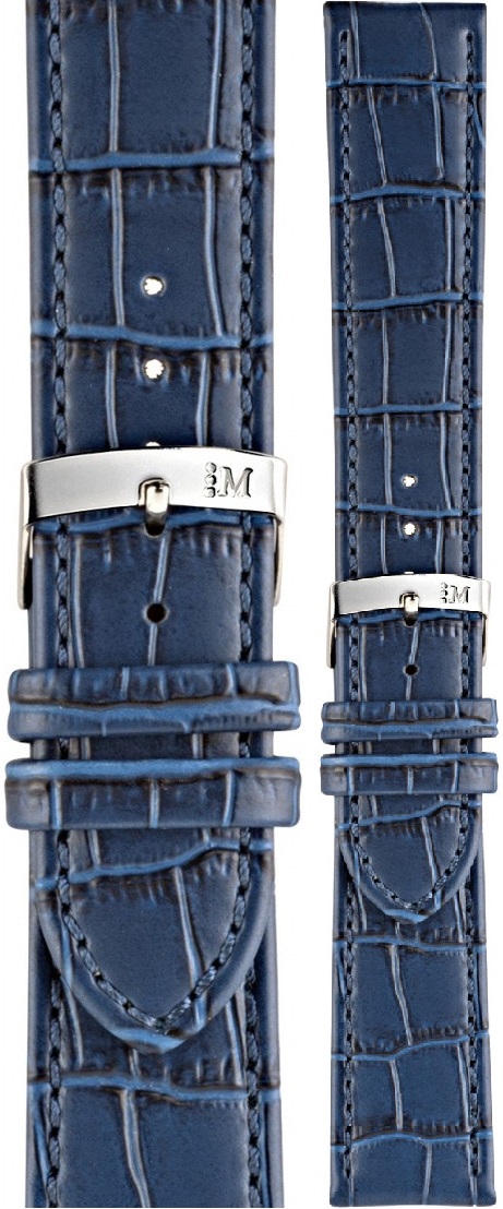 MORELLATO Juke Watch Strap 20-18mm Blue Leather A01X4934A95062CR20 - 