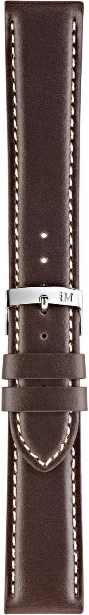 MORELLATO Rodius Watch Strap 22-20mm Brown Leather Silver Hardware A01X4937C23032CR22 - 3