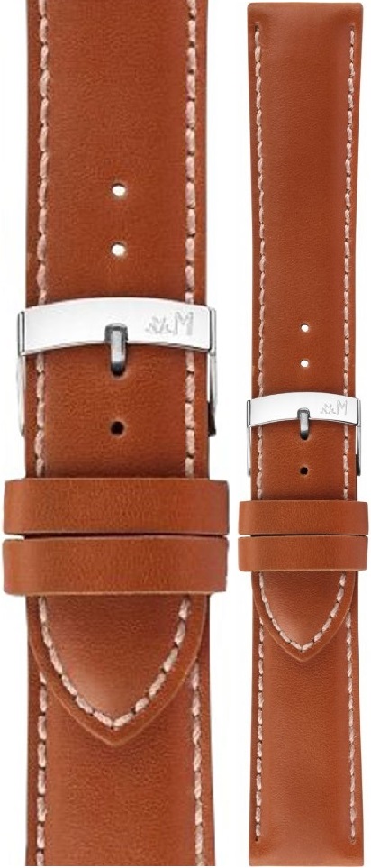 MORELLATO Rodius Watch Strap 22-20mm Brown Leather A01X4937C23046CR22 - 