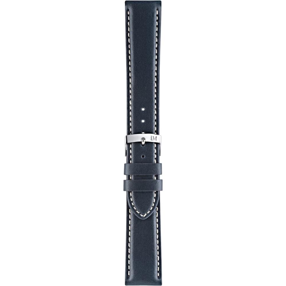 MORELLATO Rodius Watch Strap 18-16mm Blue Leather Silver Hardware A01X4937C23062CR18 - 3
