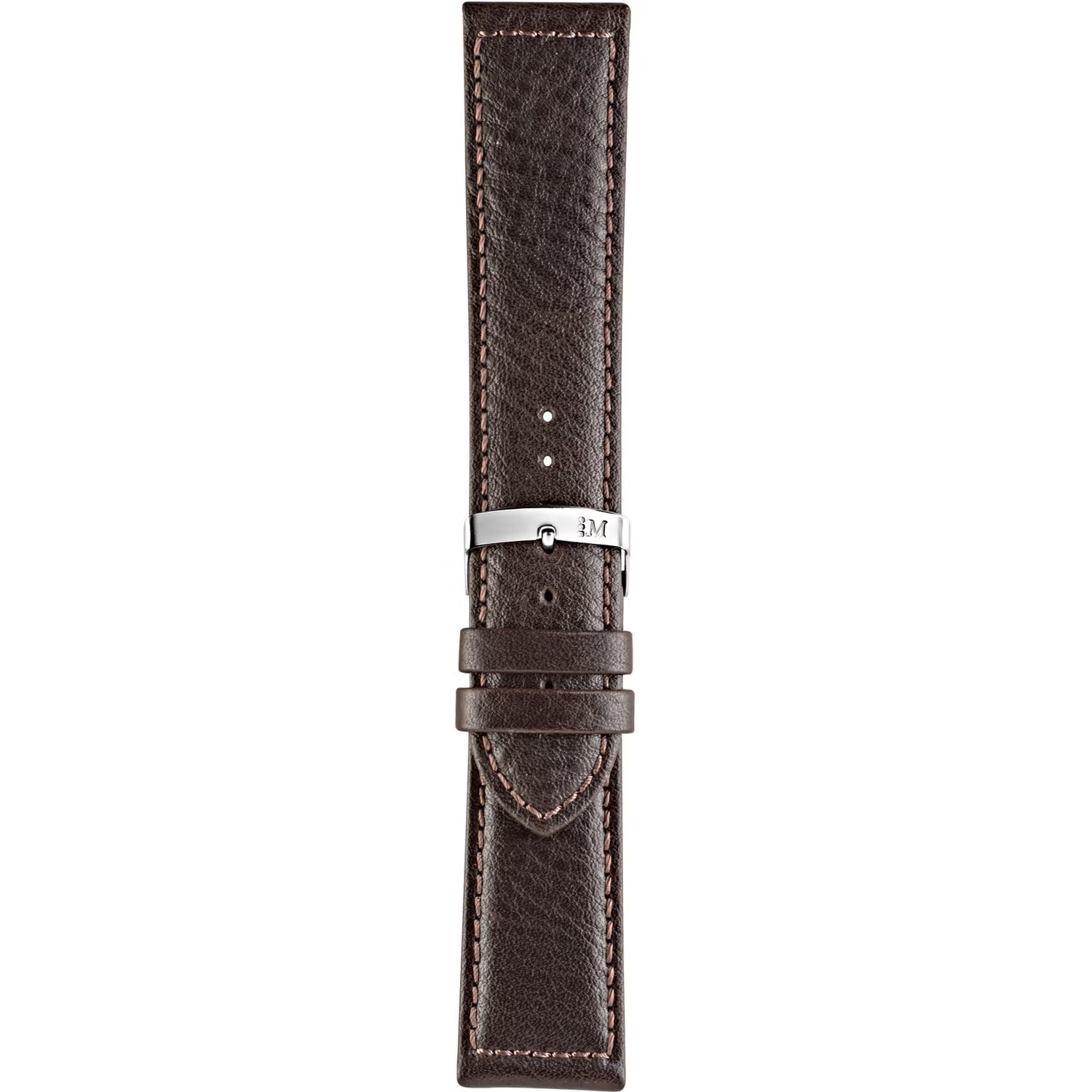 MORELLATO Panamera Watch Strap 22-20mm Dark Brown Leather Silver Hardware A01X4938C22032CR22 - 3